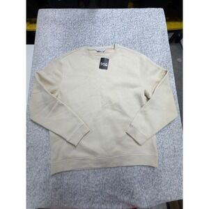 DSG Mens Classic Fleece Crewneck Sweatshirt Light Sand XL CKP6844CN NEW